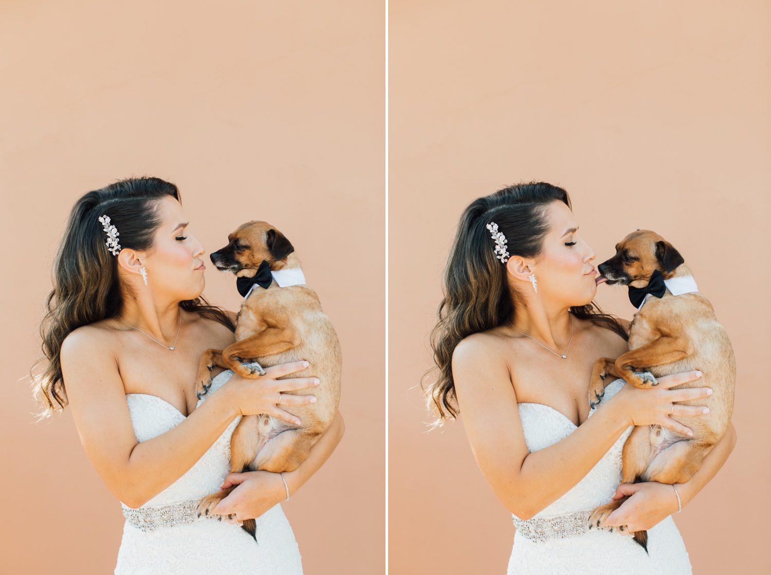 Paso Robles Bride with her dog