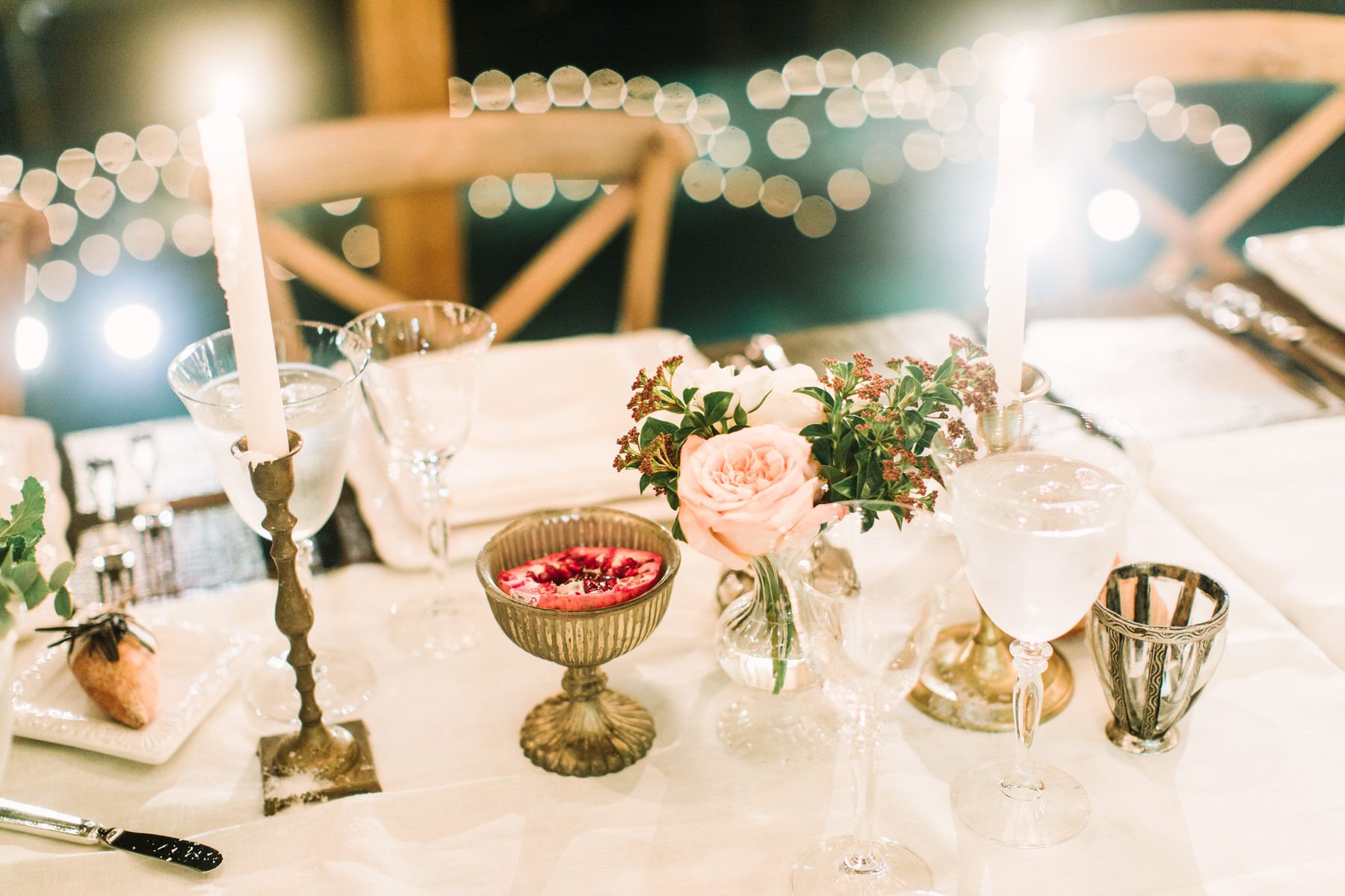 candlelight dinner wedding ojai by photographer jessica sofranko