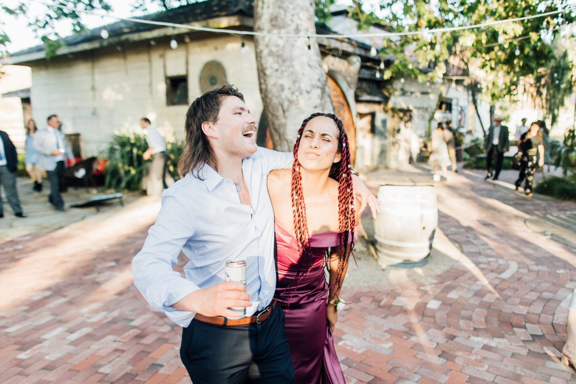 couple dancing partying at Harmony Chapel wedding in Cambria, CA