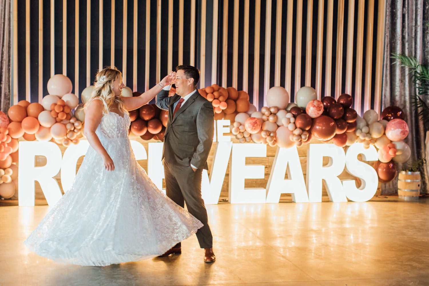 Bride and Groom's first dance at SLO wedding