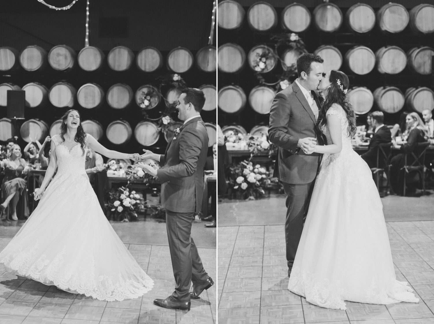 Bride and Groom's first dance at Paso RObles wedding