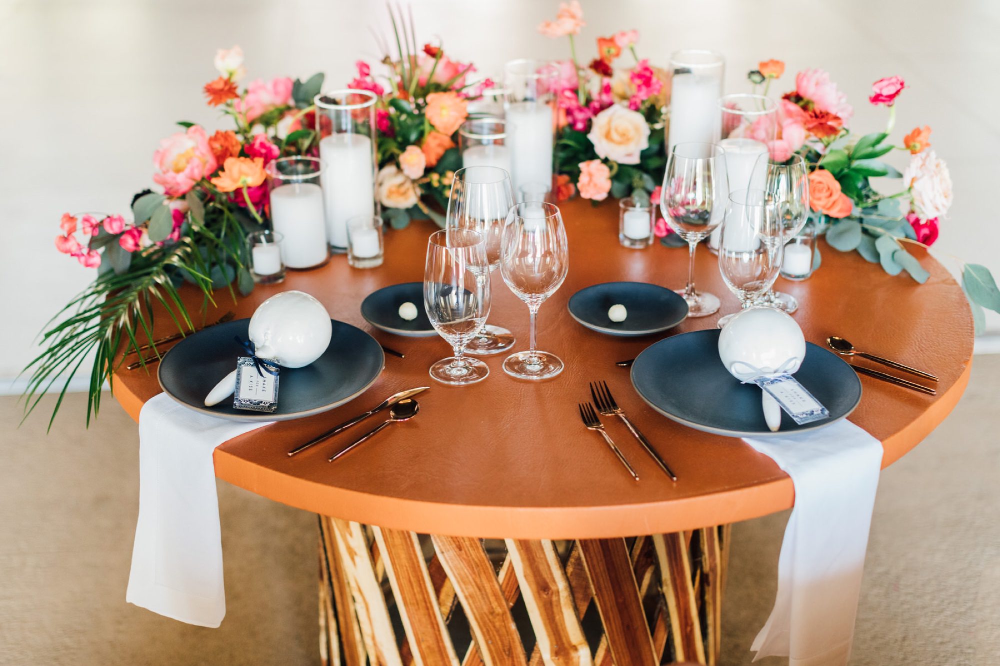 sweetheart table at mexico inspired destination wedding at La Lomita Ranch by Jessica Sofranko