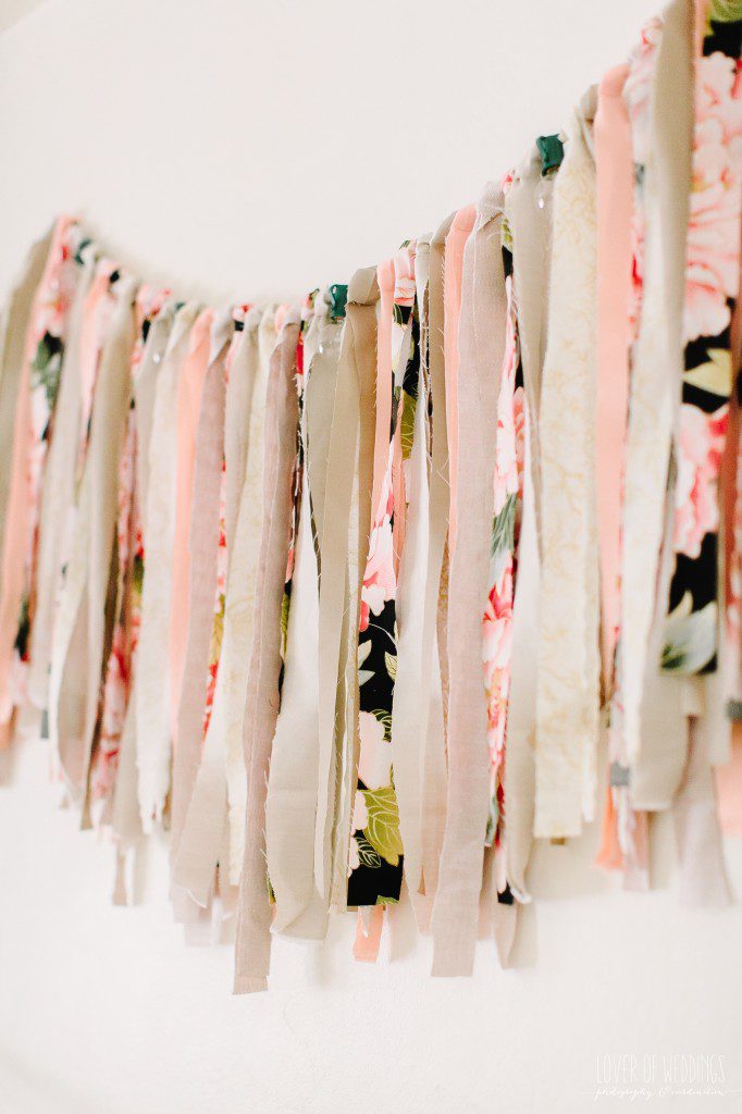 DIY Fabric Garland Bedroom Decor